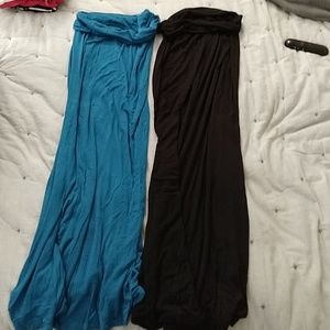 Lot of maxi skirts m maternity skirts